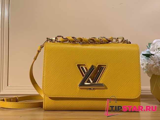 LV Twist MM Bag Epi Leather Yellow M59888 23x17x9.5 cm - 1