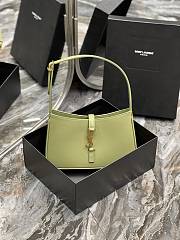 YSL Avocado Green Plain Bag 25X14X6 cm - 1