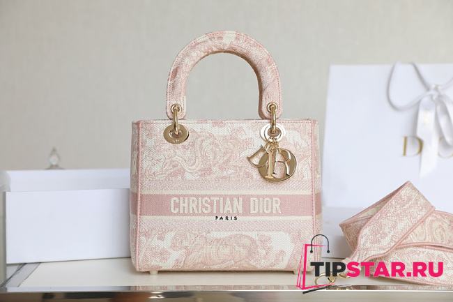 Dior Lady D-Lite Five Grid Diana Bag Size 24x20x11 cm - 1