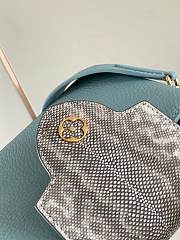 Louis Vuitton Capucines BB Bag Olympe Blue M21166 Size 21x14x8 cm - 3
