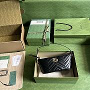 GG Marmont Shoulder Bag Black Size 23x12x10 cm - 3