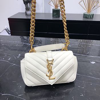 YSL White Mini Bag Size 18x11 cm