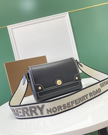 Burberry Slim Crossbody Bag Black Size 25x8.5x18 cm