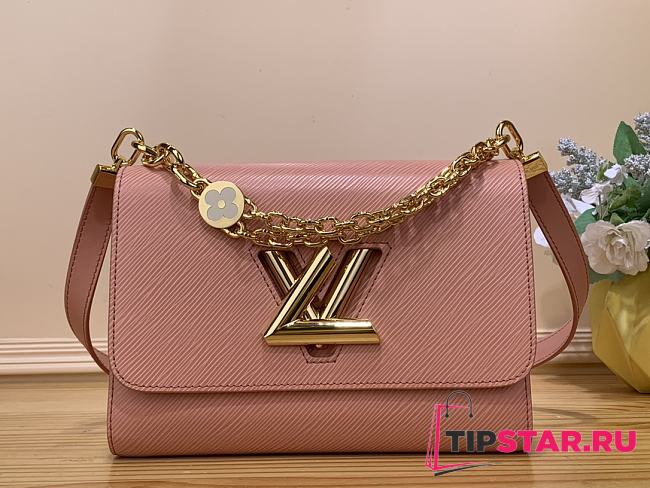 LV Twist MM Bag Epi Leather Pink Size 23 x 17 x 9.5 cm - 1