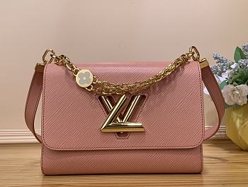 LV Twist MM Bag Epi Leather Pink Size 23 x 17 x 9.5 cm