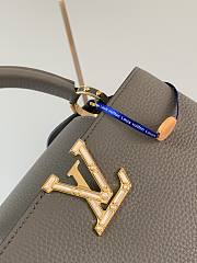 Louis Vuitton Capucines Etain Metallic Gray Size 27x18x9 cm - 3