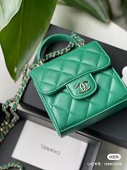 Chanel Mini Vanity With Top Handle Green Size 11x11x4 cm - 3