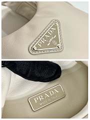 Prada Small Vegetable Basket 1BA359 White Size 18x15.5x10 cm - 5