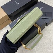 YSL Classic Green Messenger Bag Size 24x17.5x6 cm - 2