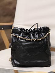 Chanel 22 Mini Handbag Shiny Black With Pearl AS3980 Size 20×19×6 Cm - 3