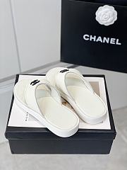 Chanel Summer New Beach White Slippers - 2