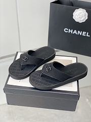 Chanel Summer New Beach Black Slippers - 3