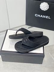 Chanel Summer New Beach Black Slippers - 2