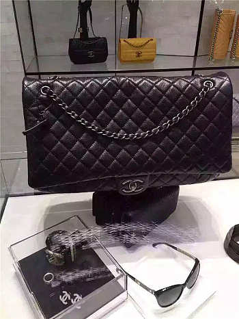 CHANEL Large Classic Flap Bag Travel Bags A91169
