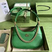 Gucci Green Aphrodite Small Shoulder Bag Size 25x19x7 cm - 1