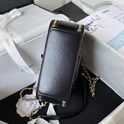 Chanel Vanity Case Shiny Calfskin Black Size 14×19×8.5 cm - 4