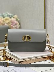 Dior 30 Montaigne Avenue Bag Ethereal Gray Size 22.5x12.5x6.5 cm - 1