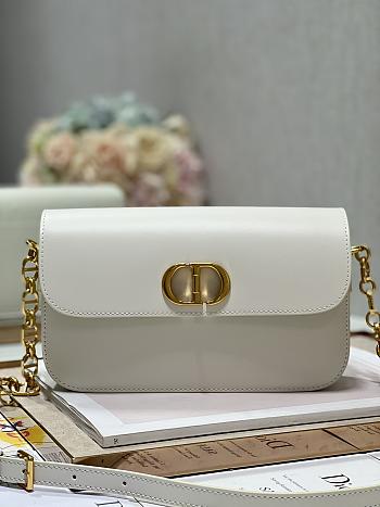 Dior 30 Montaigne Avenue Bag Dusty Ivory Size 22.5x12.5x6.5 cm