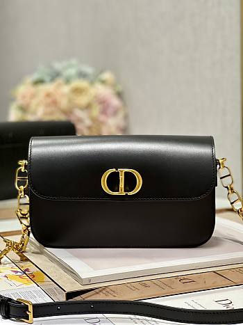 Dior 30 Montaigne Avenue Bag Black Size 22.5x12.5x6.5 cm