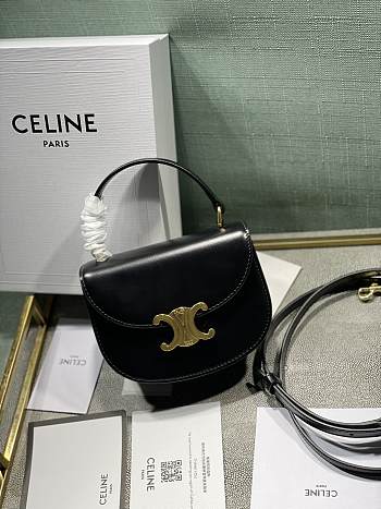 Celine Super Mini Black Bag Size 15.5x11.5x5 cm