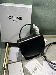 Celine Super Mini Black Bag Size 15.5x11.5x5 cm - 2