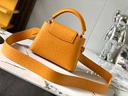 LV Mini Capucines Bag Safran Imperial Orange Size 21x14x8 cm - 2