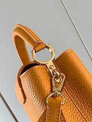 LV Mini Capucines Bag Safran Imperial Orange Size 21x14x8 cm - 5