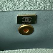 Chanel Light Green With Top Handle Size 23 cm - 2