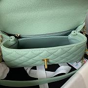 Chanel Light Green With Top Handle Size 23 cm - 5