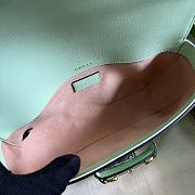 Gucci Horsebit 1955 Small Shoulder Bag Light Green Leather Size 24x13x5 cm - 3
