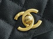 Chanel Coco Handle Lizard Black Small Size 14×24×10 cm - 5