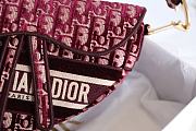 Dior Velvet Saddle Bag Size 25x20x6.5 cm - 5