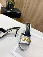 YSL Silver High Heels - 5