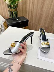 YSL Silver High Heels - 4