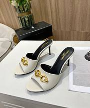 YSL White High Heels - 1