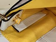 Fendi X Varsace Small Baguette Underarm Bag Metal Pins White Size 20x13x5 cm - 5
