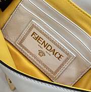 Fendi X Varsace Small Baguette Underarm Bag Metal Pins White Size 20x13x5 cm - 3