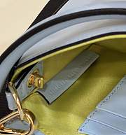 Fendi X Varsace Small Baguette Underarm Bag Metal Pins Blue Size 20x13x5 cm - 3