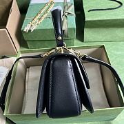 Gucci Blondie Top Handle Bag Black 23x15x11 cm - 5
