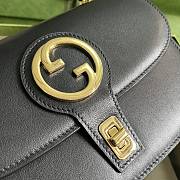 Gucci Blondie Top Handle Bag Black 23x15x11 cm - 3