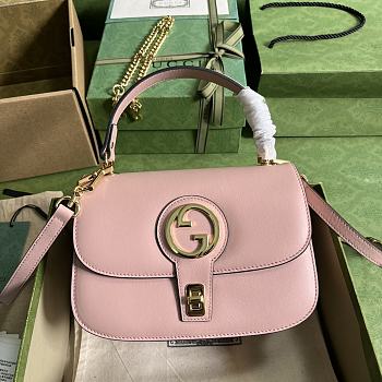 Gucci Blondie Top Handle Bag Pink 23x15x11 cm