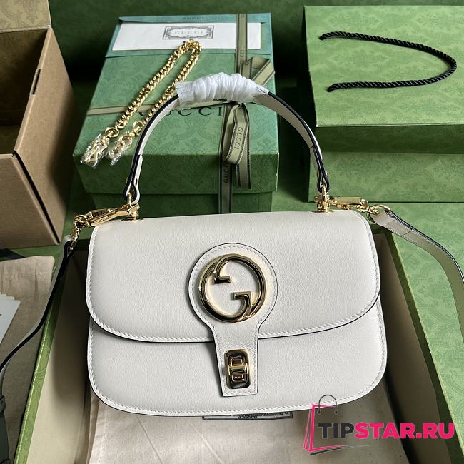 Gucci Blondie Top Handle Bag White 23x15x11 cm - 1