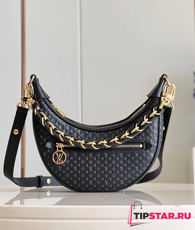 Louis Vuitton Loop Bag Black M22591 Size 23x13x6 cm - 1