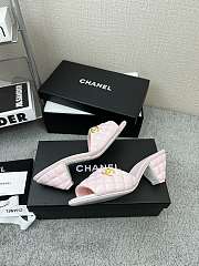 Chanel Light Pink Slippers  - 3