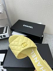 Chanel Yellow Slippers  - 5