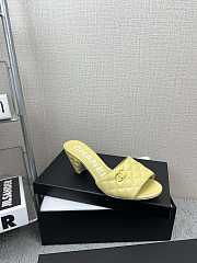 Chanel Yellow Slippers  - 3