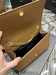 YSL Kate Medium Chain Bag In Grain De Poudre Embossed Leather Size 24x14.5x5 cm - 2