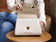 Gucci Horsebit 1955 Mini Bag Beige & White GG Supreme Canvas Size 22x16x10.5cm - 4