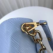 Louis Vuitton Twist MM Bleu Nuage Blue M21721 Size 23x17x9.5 cm - 4