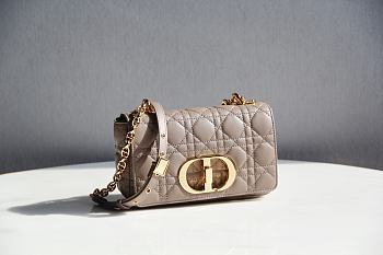 Dior Caro Bag Warm Taupe Supple Cannage Calfskin Size 25.5x15.5x8 cm